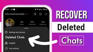 How to Recover Deleted Chats on Instagram [upl. by Estevan]