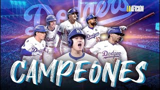 REACCIONO A LOS ANGELES DODGERS CAMPEON SERIE MUNDIAL [upl. by Asenaj774]