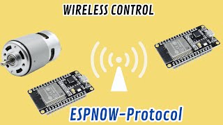 Wireless DC Motor Demo ESP32 PeertoPeer Network in Action [upl. by Leicester]