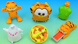 2024 THE GARFIELD MOVIE set of 6 BURGER KING COLLECTIBLES VIDEO REVIEW [upl. by Lyrradal]