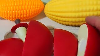 Satisfying fruit cutting 🍎🍏 🌽fruits fruitcutting asmr satisfying toys [upl. by Siul]