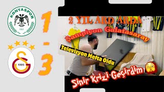 Fanatik Fenerbahçeli Galatasaray Maçı İzlerse  Tepki Videosu  Konyaspor 13 Galatasaray keşfet [upl. by Epilihp]