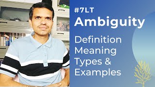 7LT Ambiguity  Definition Meaning Types amp Examples  LiteratureSimply [upl. by Lita]