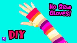 NoSew Gloves Costume Superhero DIY HowTo Make Fingerless Gloves with HobbyMom [upl. by Valonia]