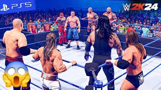 WWE 2K24  Team John Cena vs Team Undertaker  4v4 Elimination Match  PS5quot 4K60 [upl. by Liggett656]