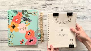 How to add pages to your coil bound planner  two easy ways [upl. by Breanne936]