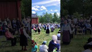 Swedish midsummer celebration traditional dance sweden swedish dance folkdance [upl. by Nomrah]