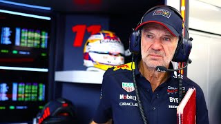 Adrian Newey spotted preparing for future job while wearing Red Bull gear at British GP [upl. by Lutero]