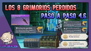 LOS 8 GRIMORIOS PERDIDOS Paso A Paso Fontaine 46 Genshin Impact Español [upl. by Yelyah]