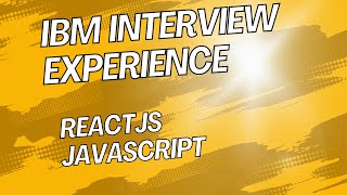 IBM Interview Experience Reacts  JavaScript [upl. by Rolf]