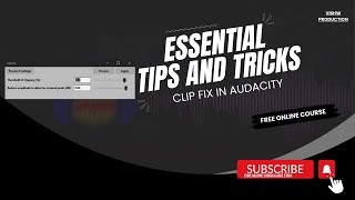 clip fix in audacity 2024 [upl. by Lemuelah]