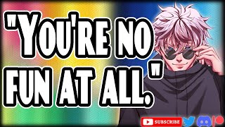 Gojo Tell No Lies Soulmate AU  Jujutsu Kaisen  Anigomi Character Audio [upl. by Nirehs]