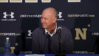 Navy Mens Basketball Postgame News Conference vs Temple [upl. by Phelgon]