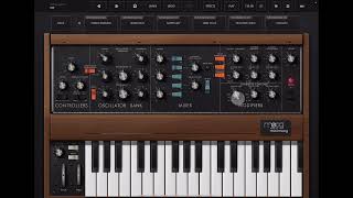 Moog Minimoog Model D  Walkthrough amp Sound Design Tutorial for iOS [upl. by Delia445]