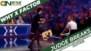 Why X Factor Judge Breaks Contestant Juri Hancurkans Guitar During Performance  Reason Explained [upl. by Bensen]