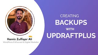 How to create backup using UpdraftPlus Backup PluginURDUHINDI [upl. by Atirma]