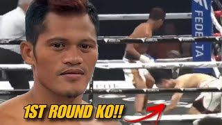 1ST ROUND KO Froilan Saludar vs Keita Kurihara Full Fight Highlights [upl. by Ylrak28]