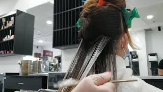 3D Balayage Technique  Freehand Balayage Technique with adding second color at the same time [upl. by Raclima454]