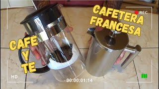 COMO PREPARAR tu CAFE o TE en CAFETERA o PRENSA FRANCESA [upl. by Htebasile]