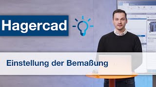 Elektroplanungs und Projektierungssoftware Hagercad Einstellung der Bemaßung bei Ansichtsänderung [upl. by Bobker]