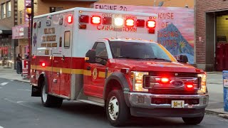 ⁴ᴷ Philadelphia Fire Department Medic 1 Responding [upl. by Llevad]