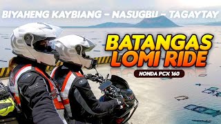 IKOT BATANGAS  KAYBIANG TUNNEL NASUGBUTAGAYTAY  Honda PCX 160  Batangas Hami Lomi  Couple Ride [upl. by Ellecrad]