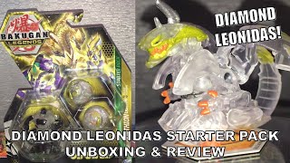 Bakugan Legends Diamond Leonidas Starter Pack Unboxing amp Review  BakuTalk [upl. by Belayneh872]