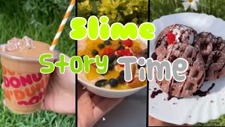 Slime storytime food slime🍰🍨🥟🍕￼ [upl. by Bobine]