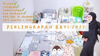 SHOPEE HAUL PERLENGKAPAN BABY NEW BORN 2022 part 2  spill harga dan link pembelian [upl. by Kev968]