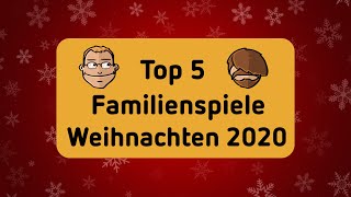 Top 5 Familienspiele  Brettspiele  Geschenktipps zu Weihnachten 2020 [upl. by Annahsat680]