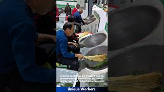 The process of frying tea leaves in china  The workers do their job perfectly  machine shorts [upl. by Nama]