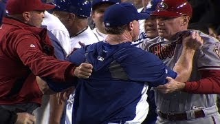 Dbacks Dodgers brawl twice in one night [upl. by Ripley792]