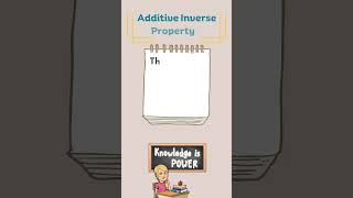 What is Additive Inverse Property ⭐ math maths mathematics [upl. by Ttemme]