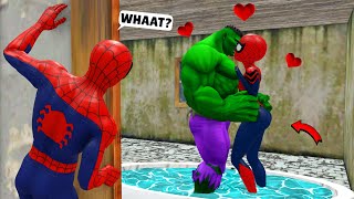 Hulk x Spider Man Love Sad Story vs Deception Girl in Granny House  Funny Horror Animation [upl. by Johannah605]