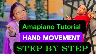 How to do Amapiano dance tutorial hand movement Amapiano step by step dance tutorial full breakdown [upl. by Harak]