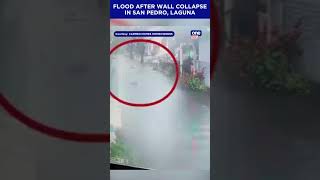 FLOOD AFTER WALL COLLAPSE IN SAN PEDRO LAGUNA [upl. by Graehl]