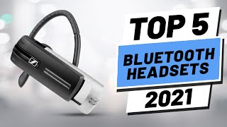 Top 5 BEST Bluetooth Headsets of 2021 [upl. by Kial]