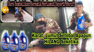 CARA MEMBERSIHKAN KERAMIK KAMAR MANDIKARAT KERAK MEMBANDEL BERSIH [upl. by Nnairak]