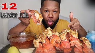 12 Lobster Tails MUKBANG  W Blove Sauce  Congrats on 100k STEPHANDTASHA [upl. by Carlee]