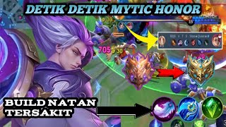 DETIKDETIK MYTICAL HONOR SOLO RANK NATAN bikin lesley sampai coklat  Mobile legend [upl. by Arotak]