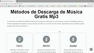 «【 Como Bajar Musica Gratis 】 MP3 » ¡3 Metodos FACILES » [upl. by Nisior]