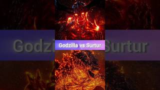 Burning Godzilla vs Surtur 😳 Who is more powerful shorts [upl. by Ioab427]