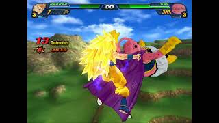 Goku SS3 vs MajinBoo gordo Tencaichi 3 con mas voces [upl. by Tallbott]