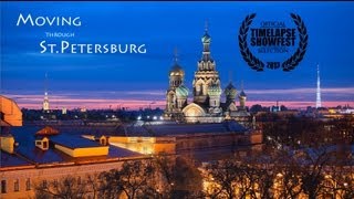 Hyperlapse  Moving through St Petersburg [upl. by Ardnuassak450]