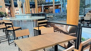 YVR Airport Plaza Premium Lounge International Departures Temporary Location Review [upl. by Witte]