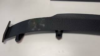 CONVOY Kia Stinger Trunk Wing Spoiler Ver3 Partial CF Wrap [upl. by Otrebile]