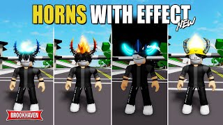 NEW UPDATE 7 HORNS DENGAN SPECIAL EFEK Di Brookhaven IDCODES  Roblox [upl. by Atikaj]