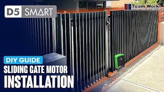 How To Install A Sliding Gate Motor amp Racking  Ultimate Gate Automation Solution [upl. by Brinkema858]