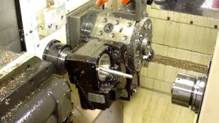 Thread Whirling on a CNC Swiss Lathe [upl. by Coridon]