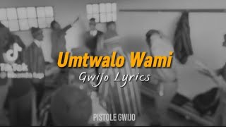 Umtwalo Wami Gwijo  Lyrics [upl. by Atiuqes]